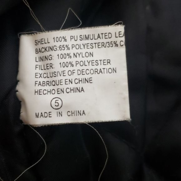 ⭐HP⭐ Kids biker style jacket size 5 - Picture 5 of 8